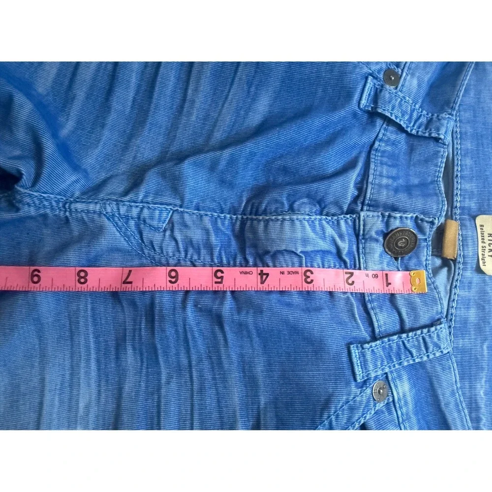True Religion Ricky Relaxed Straight Corduroy Pants Blue Mens Size 36 MC888SNJ02
